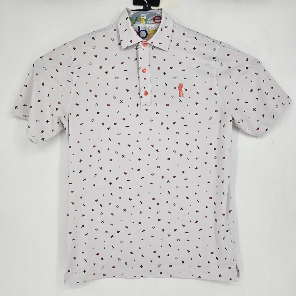 U Suck At Golf Polo Shirt Mens Medium Ham Moisture Wicking Casual‎ Preppy